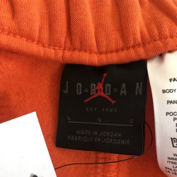 Nike Air Jordan Men's Flight MVP HBR 'Rush Orange' Jogger DV7594-817 size L - Picture 7 of 8